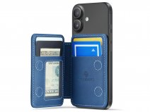 Solidenz Vintage MagSafe Wallet Blauw - Pashouder met Stand
