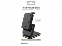 Mobilize 4-in-1 Wireless Magnetic Charger - Opvouwbare Magsafe Oplader met Powerbank