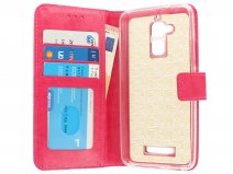Wallet Bookcase Roze - Asus Zenfone 3 Max (5.2) hoesje