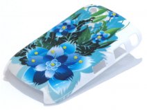 Crystals Tropic Flowers Case voor Blackberry Curve 8520/9300