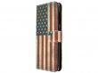Vintage USA Flag Book Case Hoesje voor HTC Desire 620