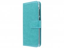 Bookcase Wallet Turquoise - HTC Desire 12 hoesje