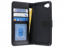 Bookcase Wallet Zwart - HTC Desire 12 hoesje