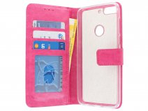 Bookcase Wallet Roze - HTC Desire 12+ hoesje