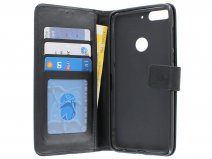 Bookcase Wallet Zwart - HTC Desire 12+ hoesje