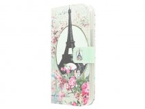 Retro Paris Book Case Hoesje voor HTC One M9