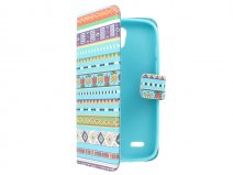 Aztec Book Case Hoesje voor Huawei Ascend G610