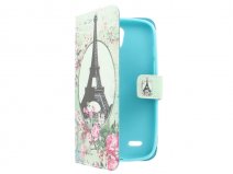 Retro Paris Book Case - Huawei Ascend G610 hoesje