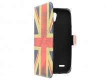 Vintage GB Flag Book Case Hoesje voor Huawei Ascend G610