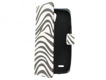 Zebra Book Case Hoesje voor Huawei Ascend G610