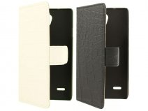 Croco Bookcase - Huawei Ascend G700 hoesje