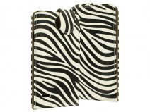 Zebra Flip Case - Huawei Ascend G700 hoesje