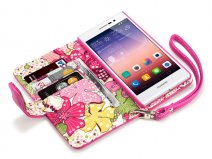 CaseBoutique Lily Wallet Case - Hoesje voor Huawei Ascend P7