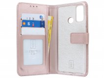 Bookcase Mapje Rosé Goud - Huawei P Smart 2020 hoesje