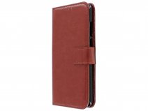 Bookcase Wallet Bruin - Huawei P20 hoesje