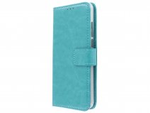 Bookcase Wallet Turquoise - Huawei P20 hoesje
