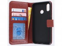 Bookcase Wallet Bruin - Huawei P20 Lite hoesje