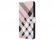 Bookcase Mapje Ruitjes Tartan Beige - Huawei P30 hoesje
