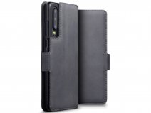 CaseBoutique Leather Case Grijs Leer - Huawei P30 hoesje