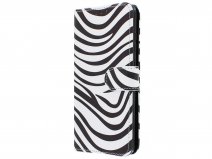 Bookcase Mapje Zebra Print - Huawei P30 hoesje