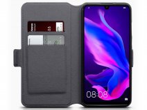 CaseBoutique Slim Book Case Grijs Leer - Huawei P30 Lite hoesje
