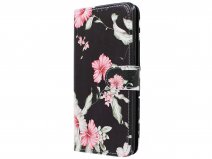 Book Case Mapje Bloemenprint - Huawei P30 Lite hoesje