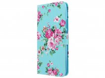 Book Case Mapje Bloemen Print - Huawei P Smart Z hoesje