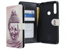Book Case Mapje Boeddha Print - Huawei P Smart Z hoesje