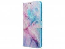 Book Case Mapje Marmer Look - Huawei P Smart Z hoesje