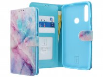 Book Case Mapje Marmer Look - Huawei P Smart Z hoesje