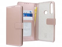 Book Case Wallet Mapje Rosé Goud - Huawei P Smart Z hoesje