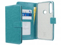 Book Case Wallet Mapje Turquoise - Huawei P Smart Z hoesje