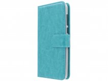 Bookcase Turquoise - Huawei Y6 2017 hoesje