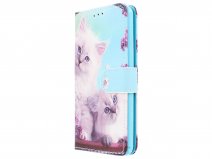 Poezen Bookcase - Huawei Y6 2017 hoesje