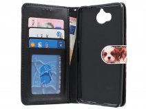 Puppy Dog Bookcase - Huawei Y6 2017 hoesje