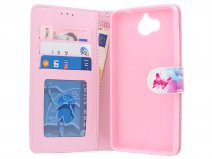 Vlinders Bookcase - Huawei Y6 2017 hoesje