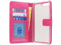 Bookcase Wallet Roze - Huawei Y6 2018 hoesje