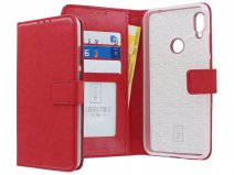 Book Case Mapje Rood - Huawei Y6 2019 hoesje