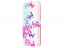 Vlinders Bookcase Wallet - Huawei Y7 2018 hoesje