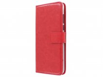 Bookcase Wallet Rood - Huawei Y7 2018 hoesje