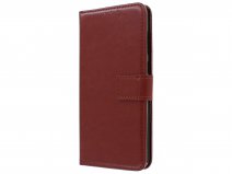 Book Case Mapje Bruin - Huawei Y7 2019 hoesje