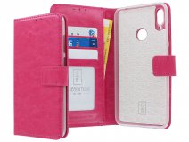 Book Case Mapje Roze - Huawei Y7 2019 hoesje