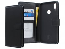 Book Case Mapje Zwart - Huawei Y7 2019 hoesje