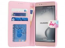 Butterflies Bookcase - Huawei P9 Hoesje