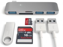 Satechi USB-C 3-in-1 Combo Hub - USB-A en Kaartlezer