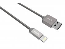Kanex DuraFlex Metal Cable Zilver - Lightning USB kabel (120cm)