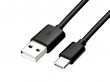 USB naar USB-C kabel 100cm Zwart
