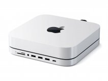 Satechi Aluminium Mac Studio/Mac Mini Stand & USB-C Hub met SSD bay - Zilver