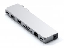 Satechi USB-C Pro Hub Max voor MacBook Zilver - USB4, HDMI, Ethernet & Meer