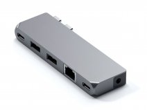 Satechi USB-C Pro Hub Mini voor MacBook Space Grey - USB4, Ethernet & Meer